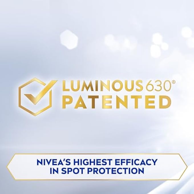 Nivea LUMINOUS 630 EVEN GLOW ANTI DARK SPOT CONCENTRATED FACE SERUM, SPOTLESS EVEN SKIN, HYDRATING HYALURONIC ACID & VITAMIN E, 2X30ML - Image 3